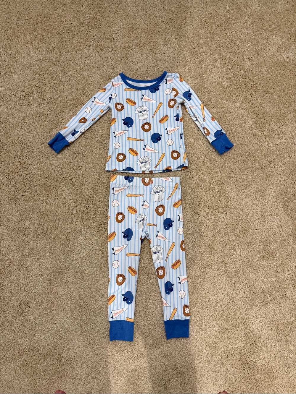 Caden Lane Baseball pajamas